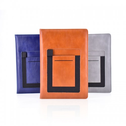 Multifunctional PU Leather Journal Notebooks With Phone Pocket